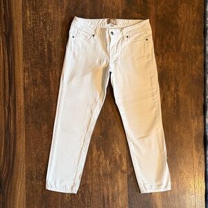 PAIGE Off-White Denim Roxie Capris